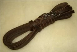 Bellepet Fettlederleine / Schleppleine Extra Geflochten 5m Mit HS - Edelstahl