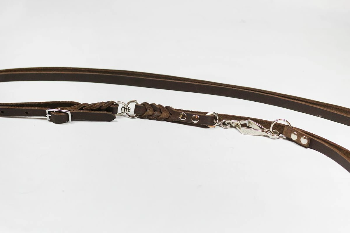 Bellepet Jagdleine / Umhängeleine / Befreiungsleine Aus Fettleder 6 Bellepet Jagdleine / Umhängeleine / Befreiungsleine Aus Fettleder – Bild 4