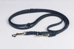 Bellepet Fettleder Verlängerungsleine 3m 3-fach Verst. - Edelstahl -Angebote Hundeleinen Store Fettleder Verlaengerungsleine chrom marine 1280x1280 2