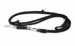 Bellepet - Fettleder Verlängerungsleine / Polizeileine 2,40m 3-fach Verst. - Edelstahl -Angebote Hundeleinen Store Fettlederleine verstellbar schwarz JPG5c5717f914387 1280x1280