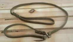 Bellepet Moxon-/Retrieverleine Aus Fettleder 1,80 M Mit Zugstopp - Chrom