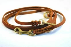 Bellepet Fettleder Verlängerungsleine / Polizeileine 2,40m 3-fach Verst. - Messing -Angebote Hundeleinen Store PolizeileineMessing5847e6280d243 1280x1280