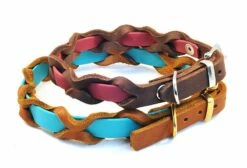 Bellepet Halsband "Braidy Farbrausch" Chrom Mit Dunkelbraunem Leder -Angebote Hundeleinen Store allgemein2 1280x1280
