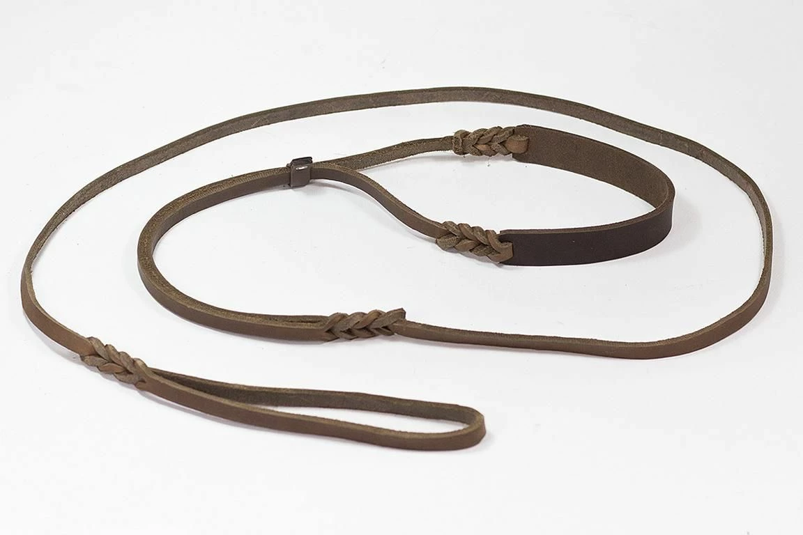 Bellepet Vorführleine / Showleine Aus Fettleder - 2,30m 4 Bellepet Vorführleine / Showleine Aus Fettleder - 2,30m – Bild 2