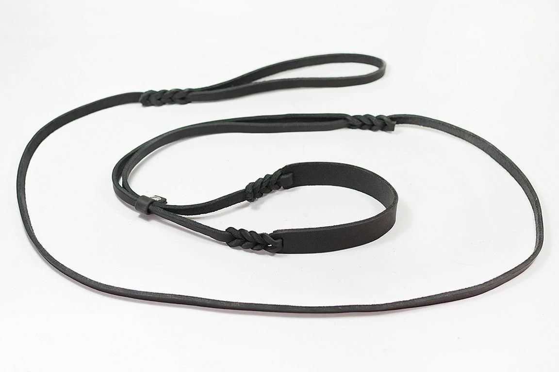 Bellepet Vorführleine / Showleine Aus Fettleder - 2,30m 3 Bellepet Vorführleine / Showleine Aus Fettleder - 2,30m