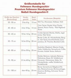 Feltmann - Sicherheitsgeschirr No Exit Muster -Angebote Hundeleinen Store tabellegren563bc3045a314567033fed8adc 1280x1280