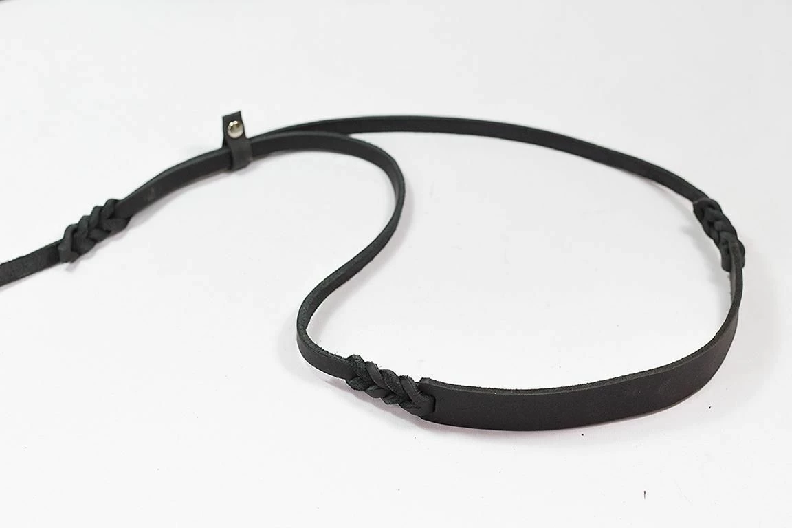 Bellepet Vorführleine / Showleine Aus Fettleder - 2,30m 6 Bellepet Vorführleine / Showleine Aus Fettleder - 2,30m – Bild 4